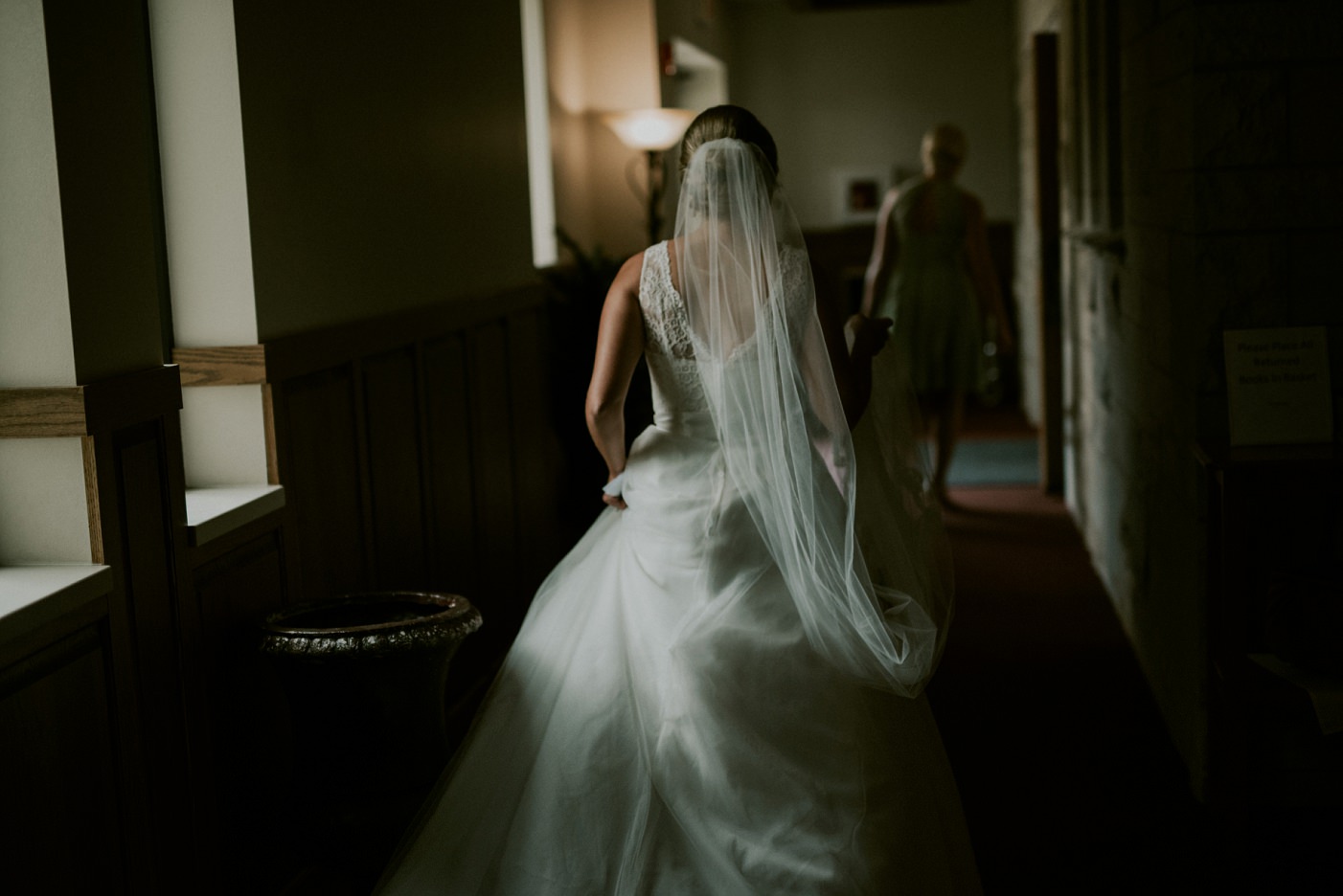 Getting Ready photos in a Church basement - La Crosse WI WEDDING PHOTOGRAPHER