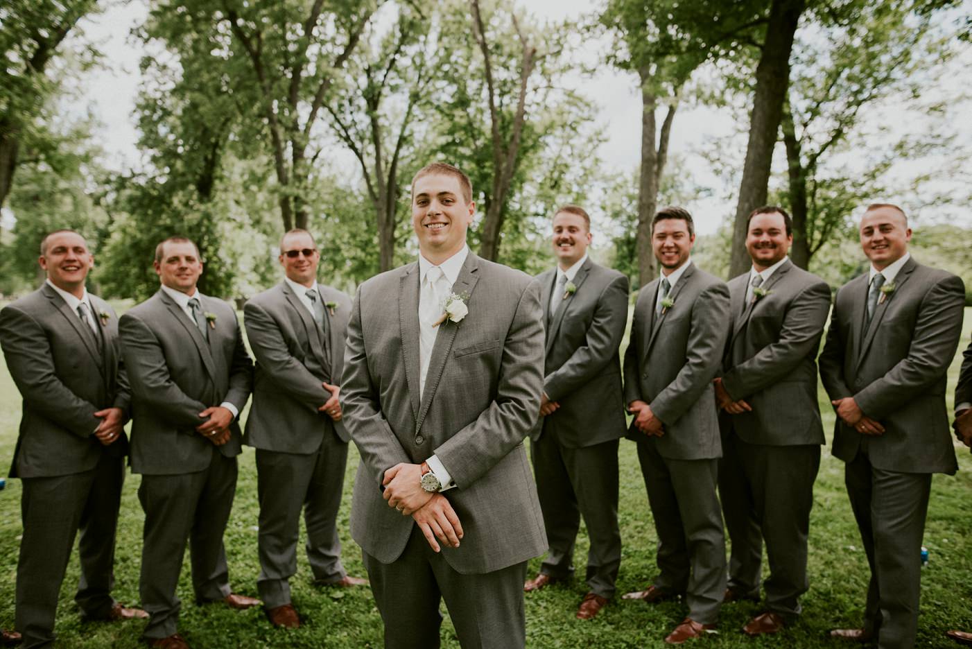 Green and Grey Wedding at Pettibone Park in La Crosse WI