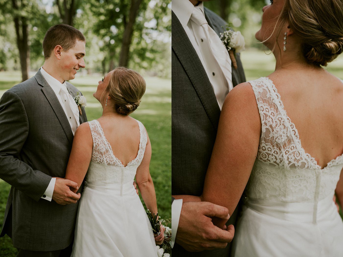 Green and Grey Wedding at Pettibone Park in La Crosse WI
