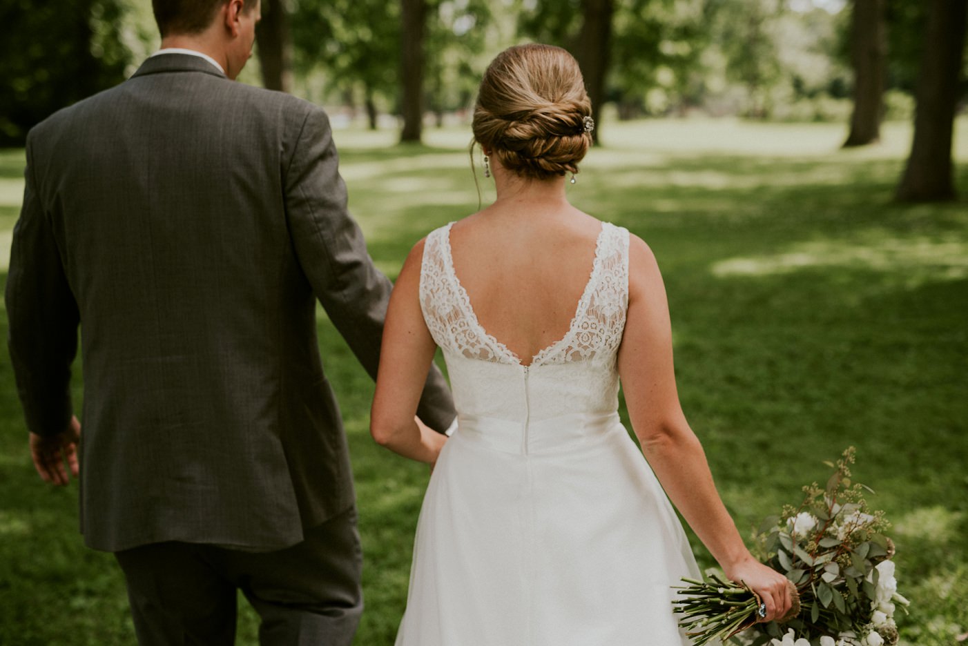Green and Grey Wedding at Pettibone Park in La Crosse WI