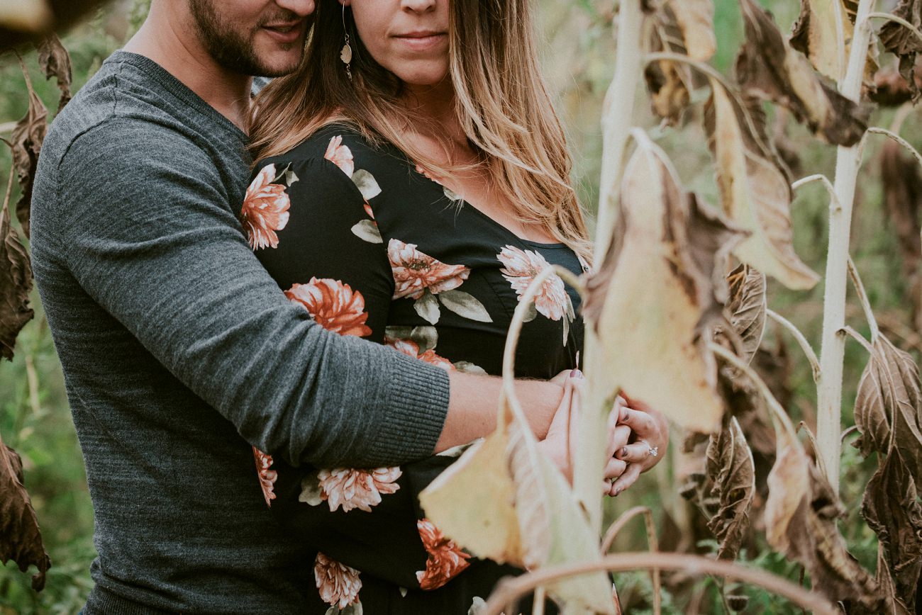 Fall Engagement with Puppy - Madison WI Wedding Photographer