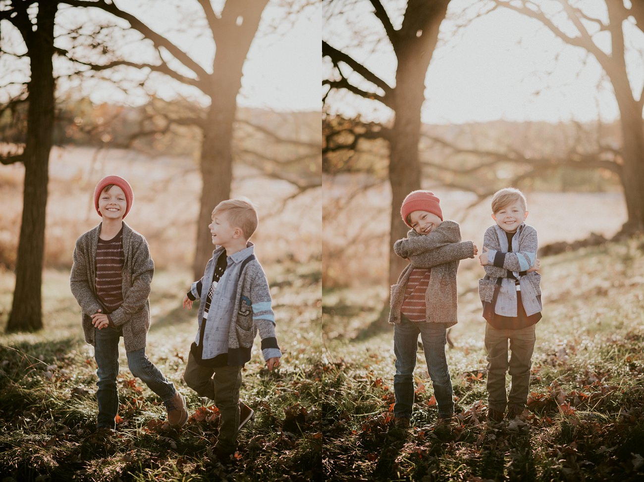 Fall Family Portraits, Mother Son, Father Son, Madison WI