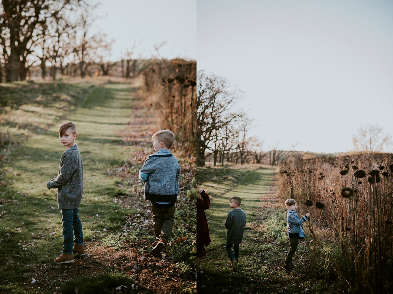 Fall Family Portraits, Mother Son, Father Son, Madison WI