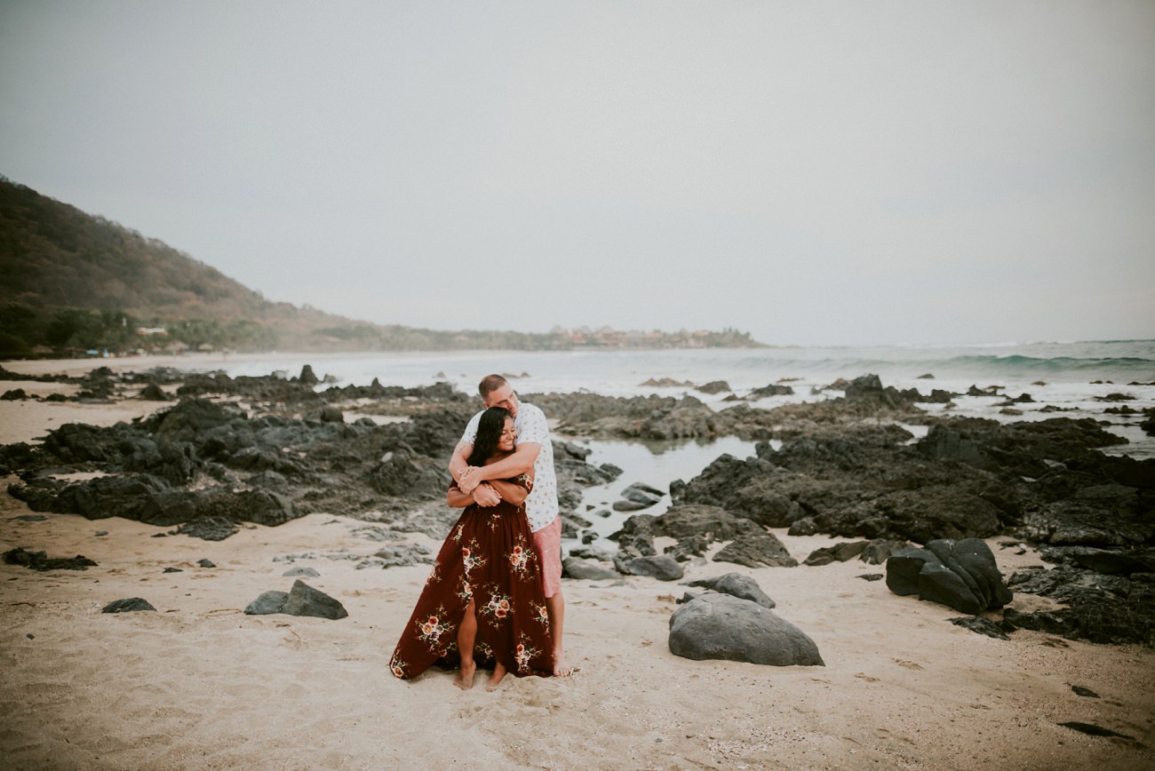 Trocones Mexico Destination engagement Photographer beach session - Natural Intuition Photography