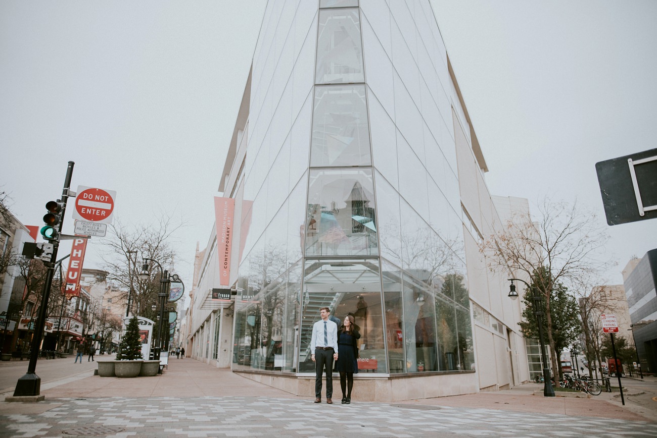 MMoCA Engagement Session - Madison WI Wedding Photographer - Natural Intuition Photography