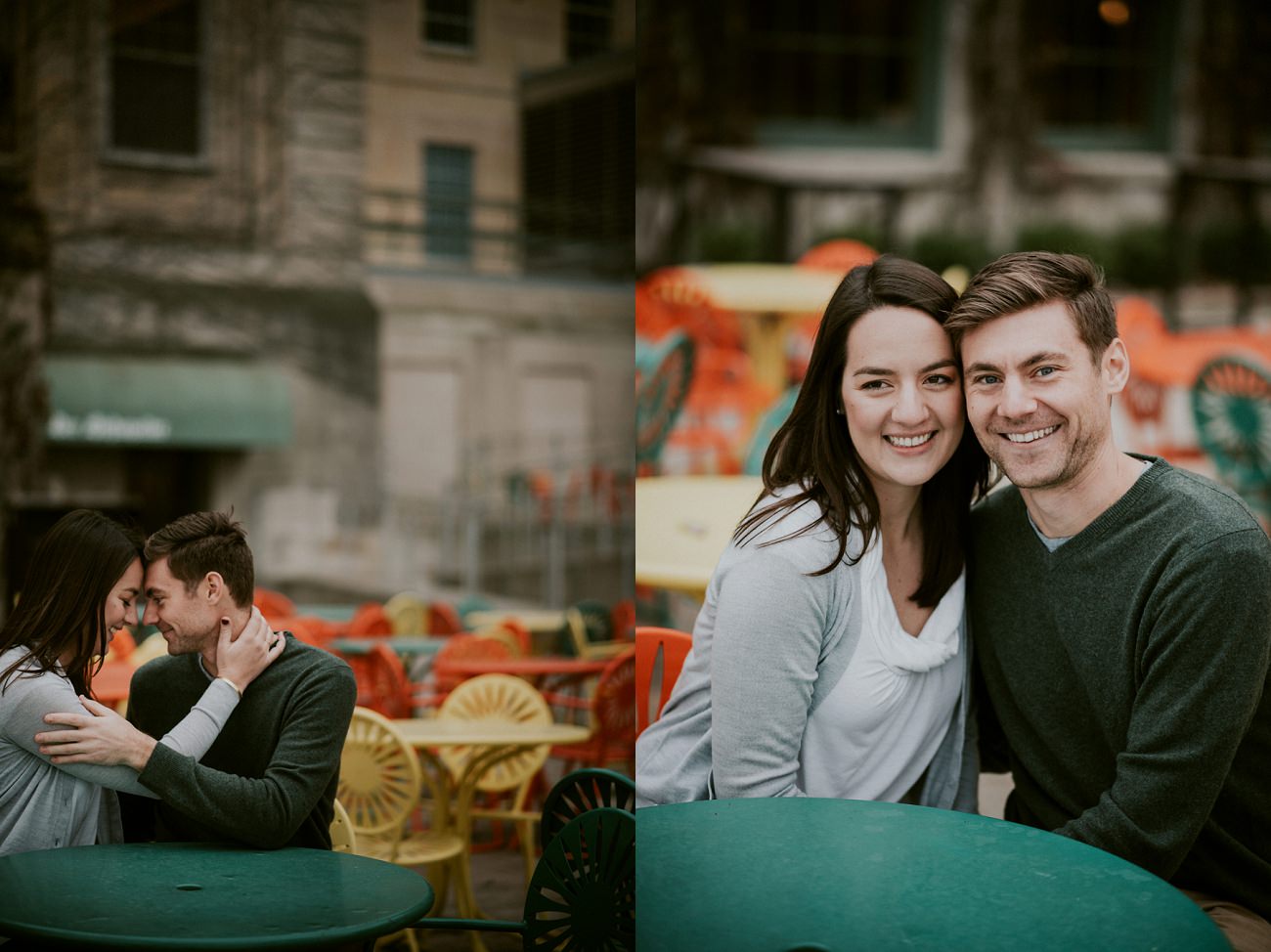 Downtown City Engagement Session - Madison WI Wedding Photographer - Natural Intuition Photography