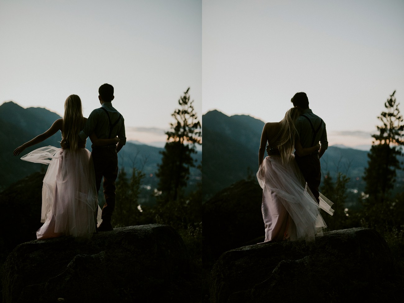 Moody and adventure filled mountain elopement Leavenworth washington