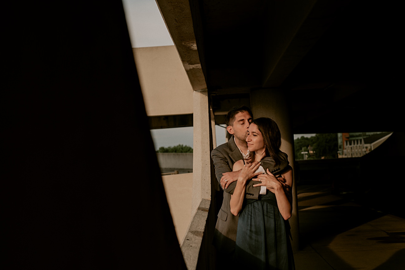 Parking Garage Session - Sunrise Moody Anniversary Session in Madison Wisconsin - Natural Intuition Photography