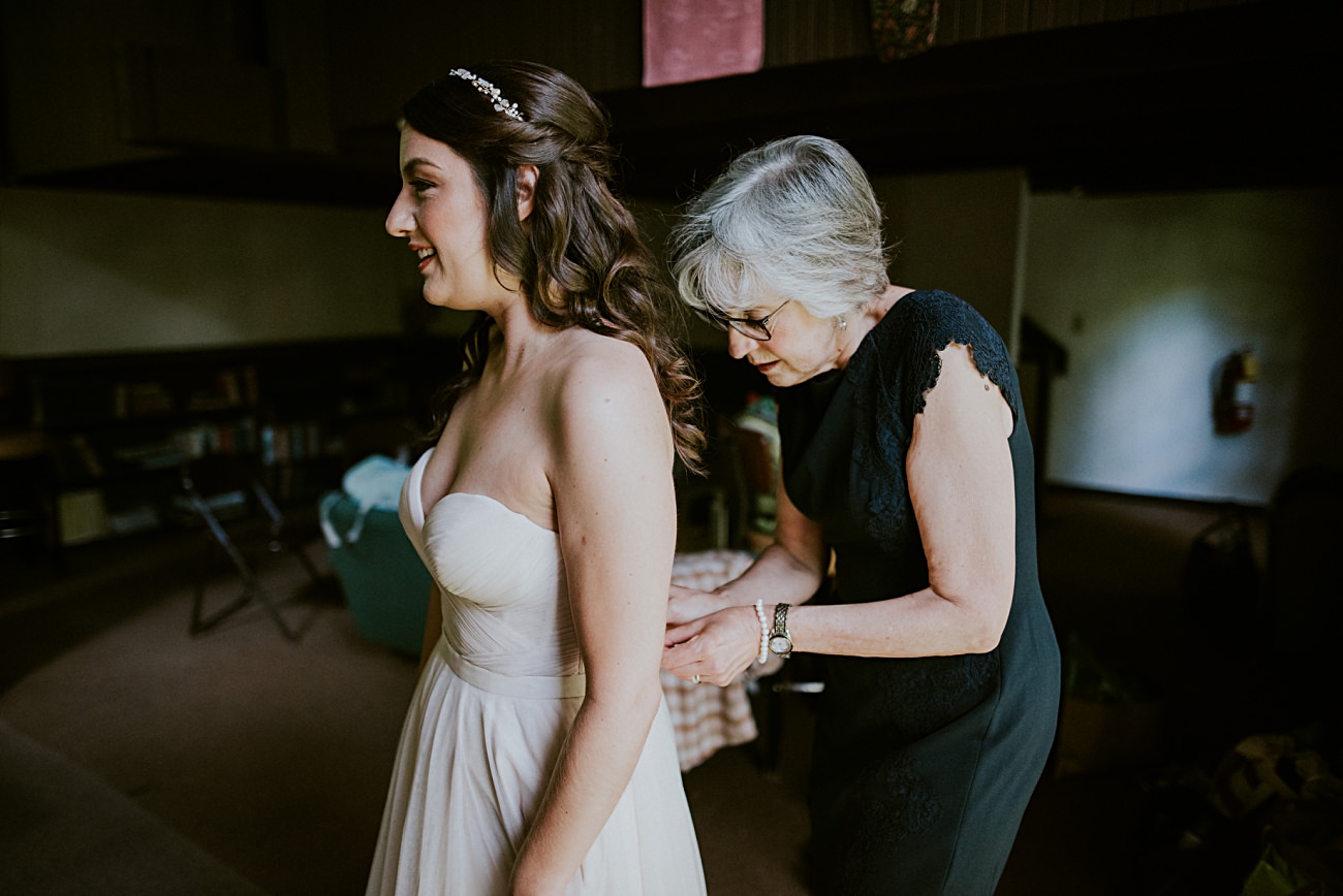 Mother and Daughter Moments on wedding day, Backyard Hilltop Wedding in Spring Green Wisconsin, Madison WI Wedding Photographer