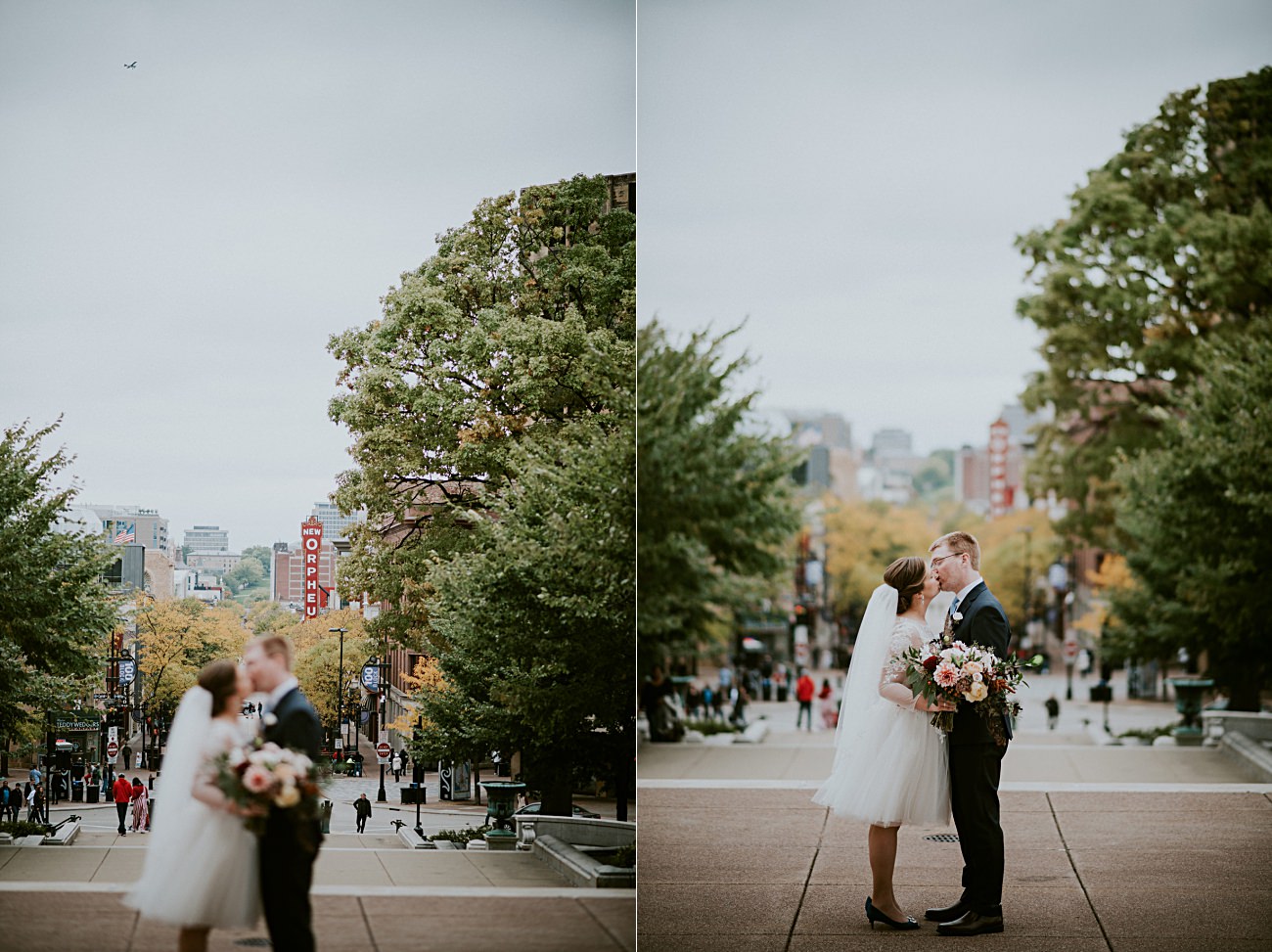Bride and groom photos at capital, Small Church Wedding, Intimate Wedding In Madison Wisconsin, Madison WI Photographer