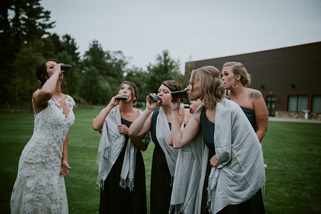 Wisconsin Dells Wedding,, Lace Wedding Dress, Madison WI Photographer, Wedding Party Photos