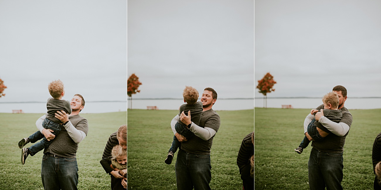Father and son, Fall Family Photography in Madison Wisconsin Natural Intuition Photography