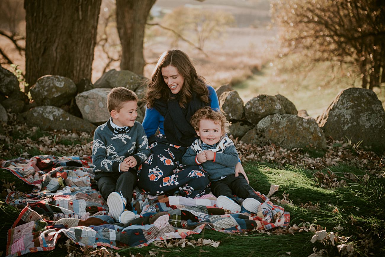 Mom and sons, Madison Family Photographer - Fall Family Photography - natural intuition photography