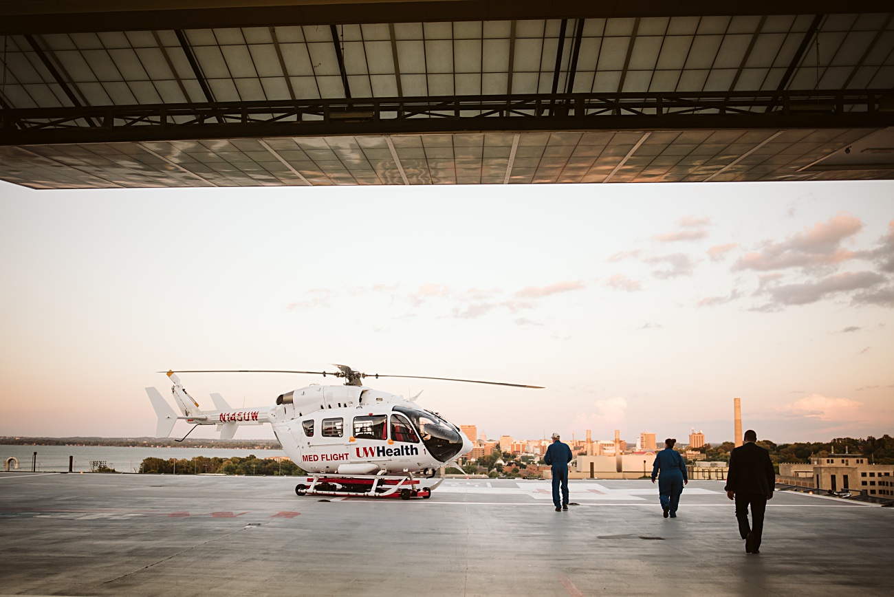 UW Madison Hospital, Engagement with Helicopter, Downtown Madison Wisconsin Engagement, Engagement at State Capital Madison WI, Madison Wisconsin Engagement Photographer