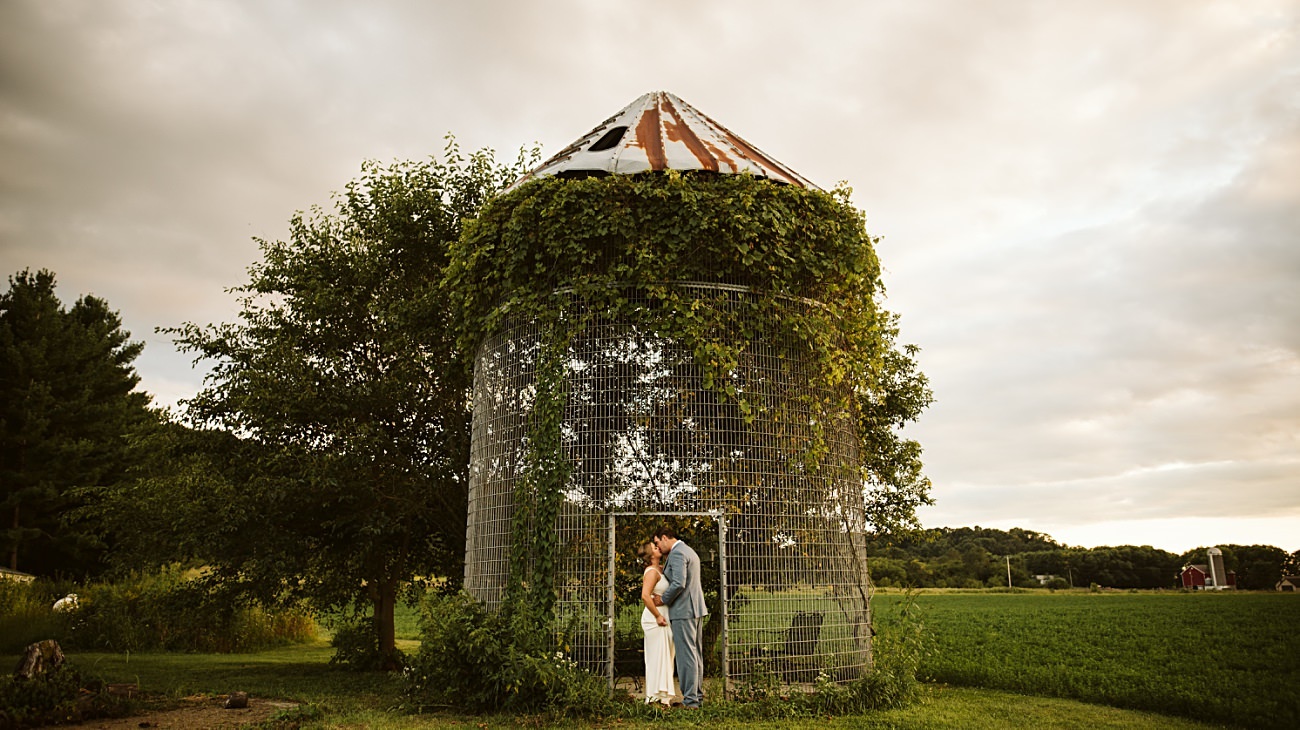 Octagon Barn Wedding near Spring Green Wisconsin, Barn Wedding Inspiration, Madison Wisconsin Photographer, Natural Intuition Photography, Sunset Photos