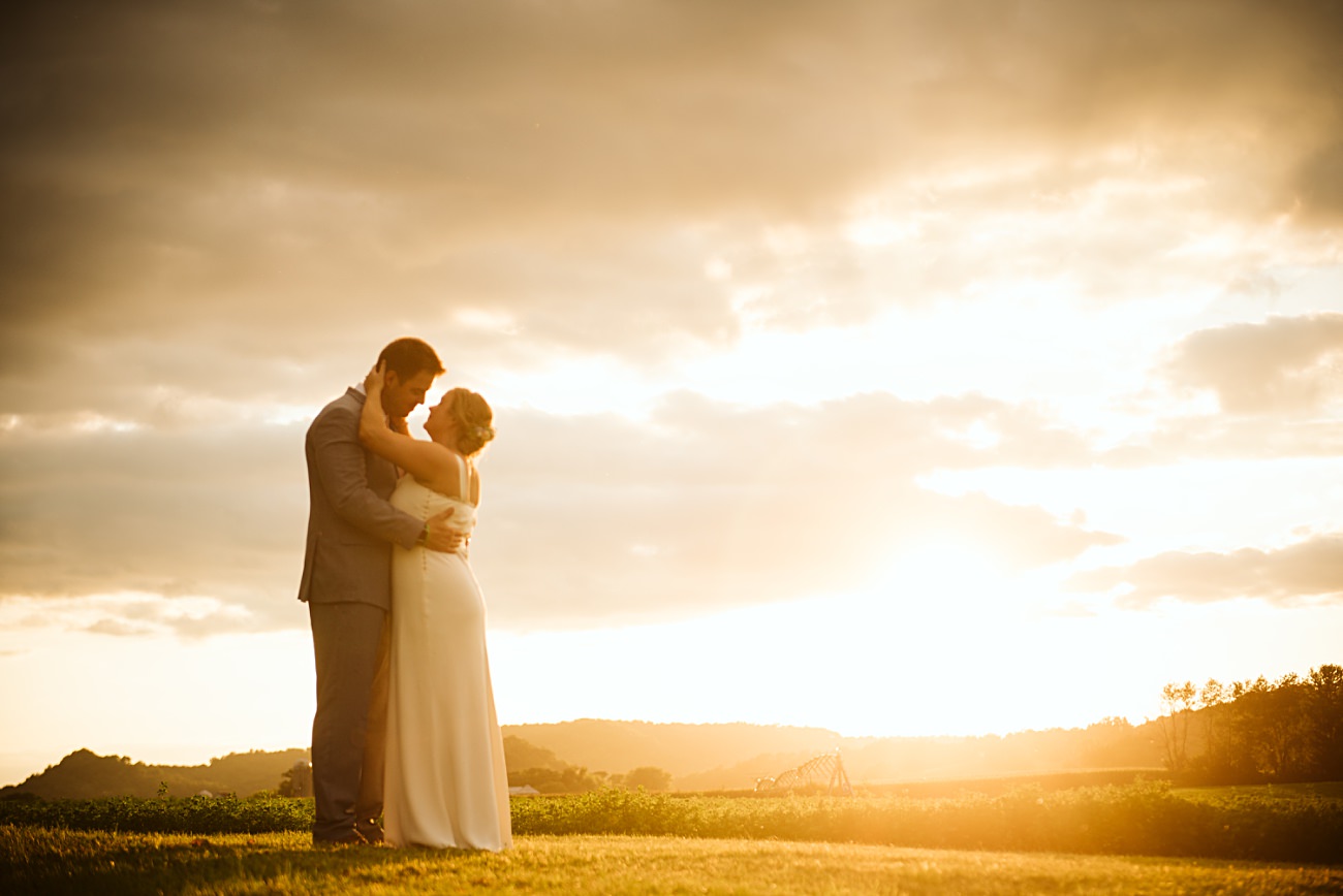 Octagon Barn Wedding near Spring Green Wisconsin, Barn Wedding Inspiration, Madison Wisconsin Photographer, Natural Intuition Photography, Sunset Photos