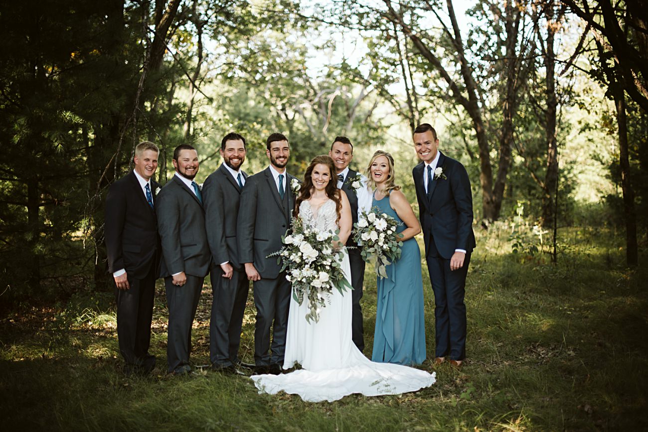 Wedding Party Photos in the Woods, wedding in the woods near me, forest weddings
