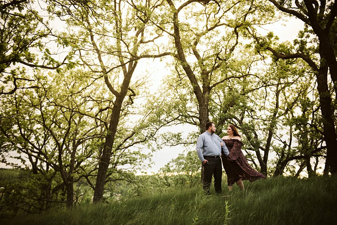 Plus Size Couple Engagement Photos, Wisconsin Wedding Photographer, Elopement Locations in Wisconsin