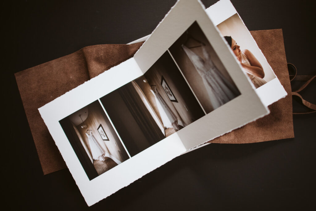 custom leather album