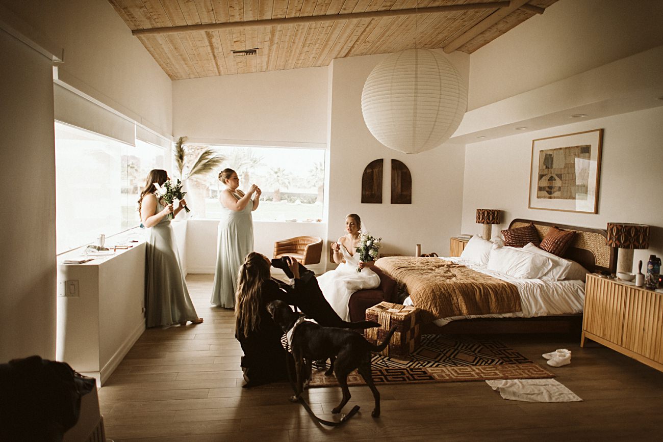 palm springs elopement photographer, where to get married near palm springs, backyard elopement