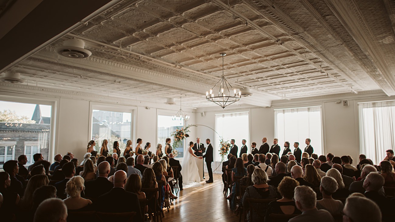Upper East Wedding, Kenosha Wedding Venue, Modern Warehouse Wedding, Milwaukee Wedding