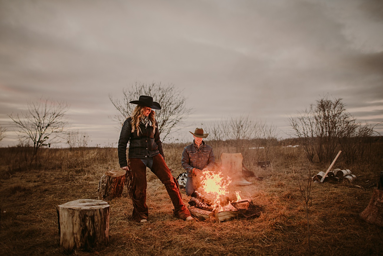 Campfire Engagement Session, Greenbay Wedding Photographer