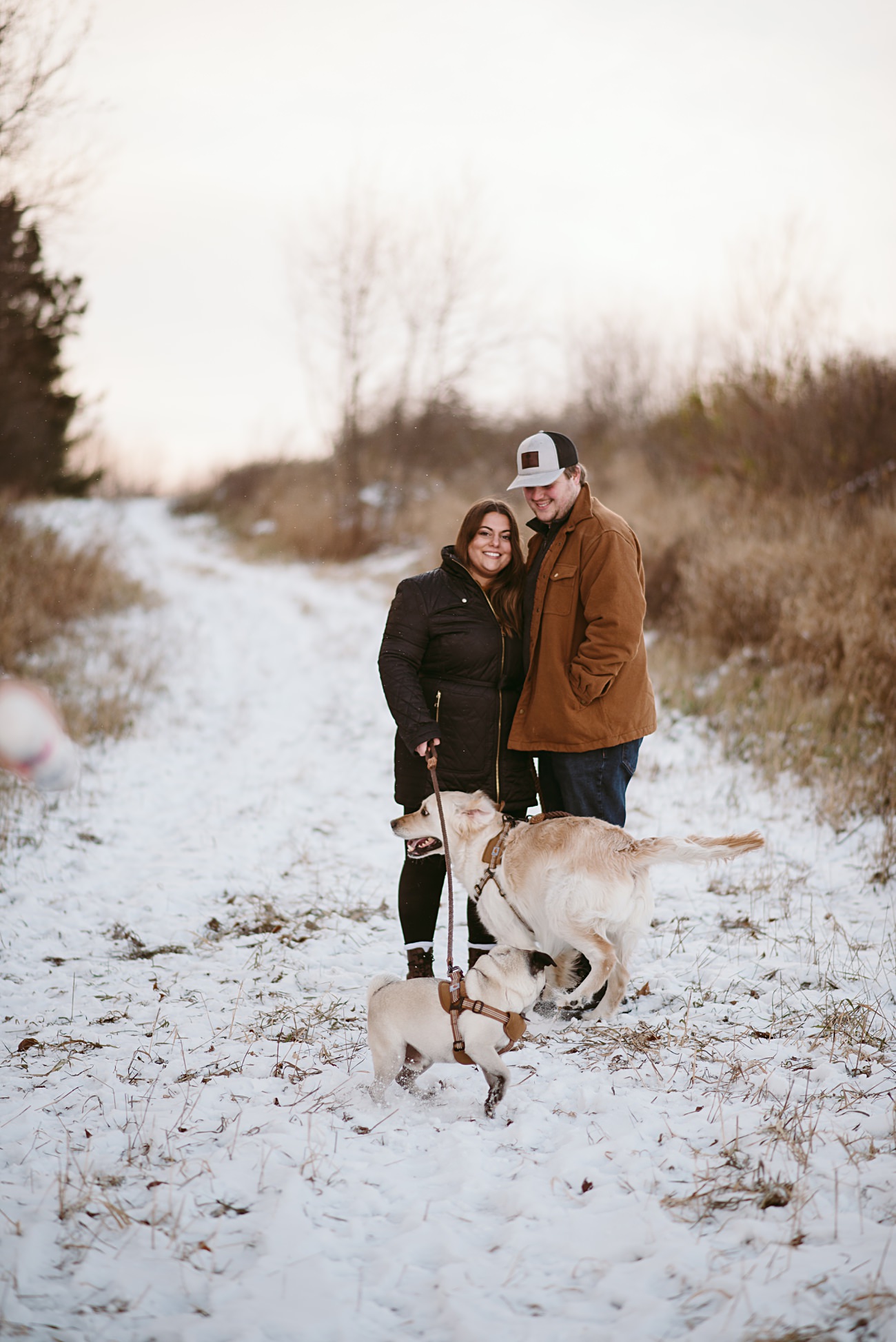 snowy anniversary session, Wisconsin photographer