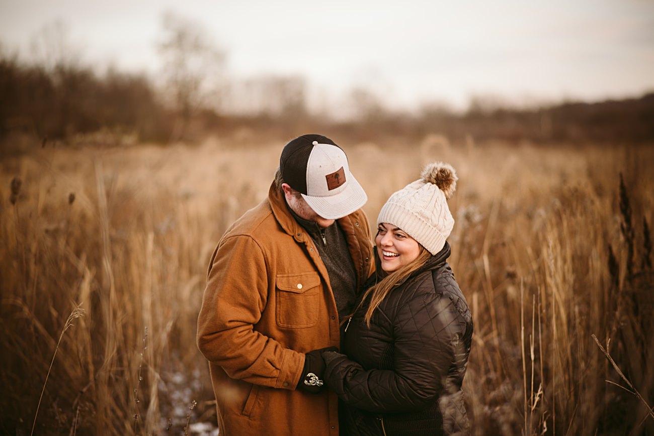 snowy anniversary session, Wisconsin photographer