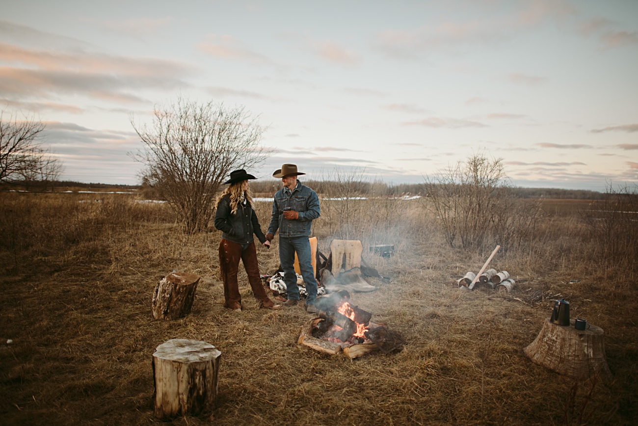 fireside engagement session