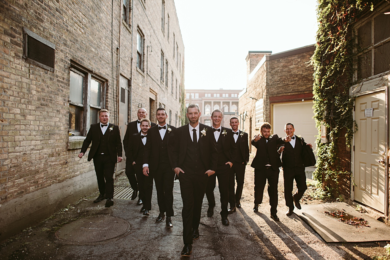 Wedding Party Photos, Urban Wedding Party Photos, Milwaukee Photographer