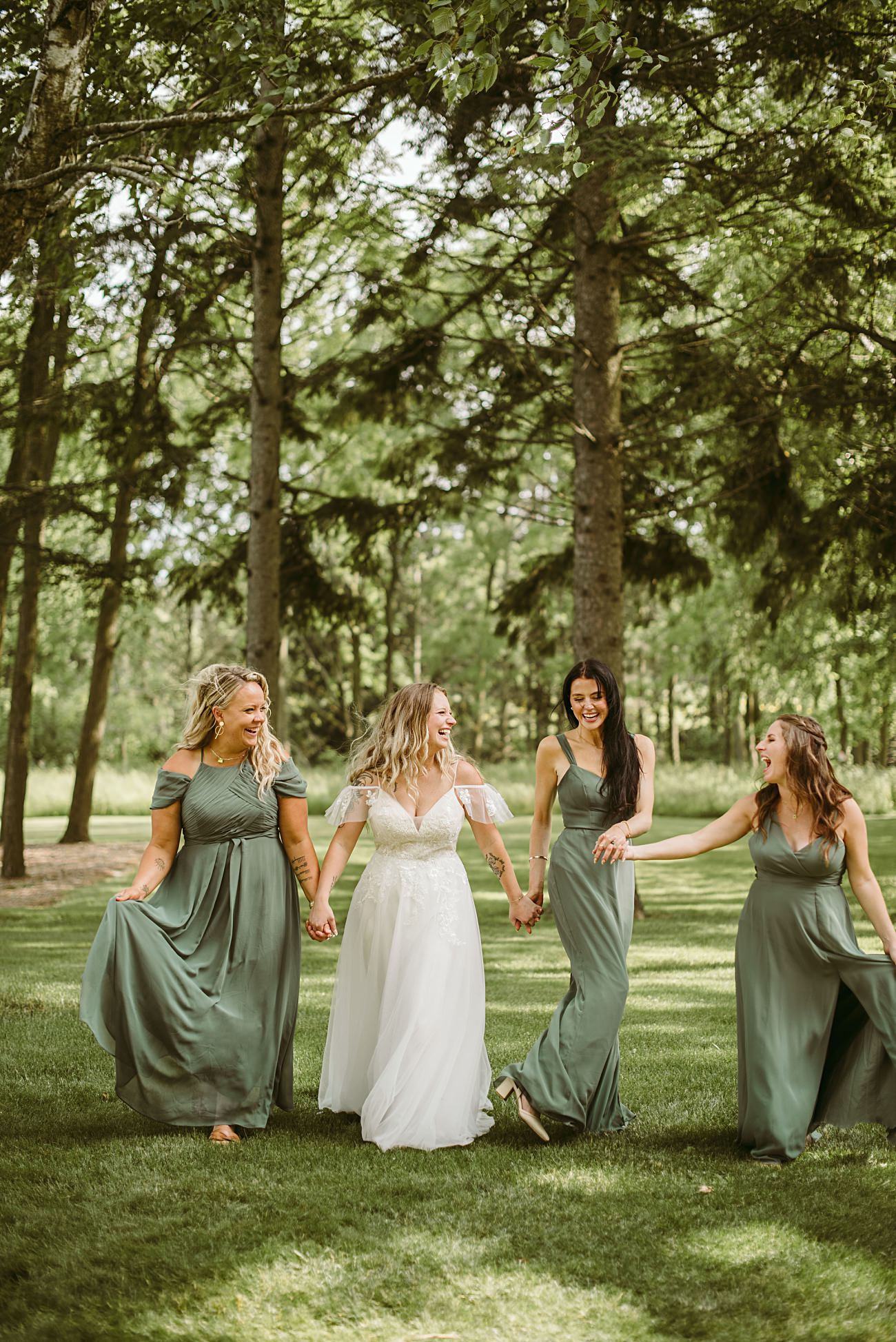 bridesmaid & groomsman photo's