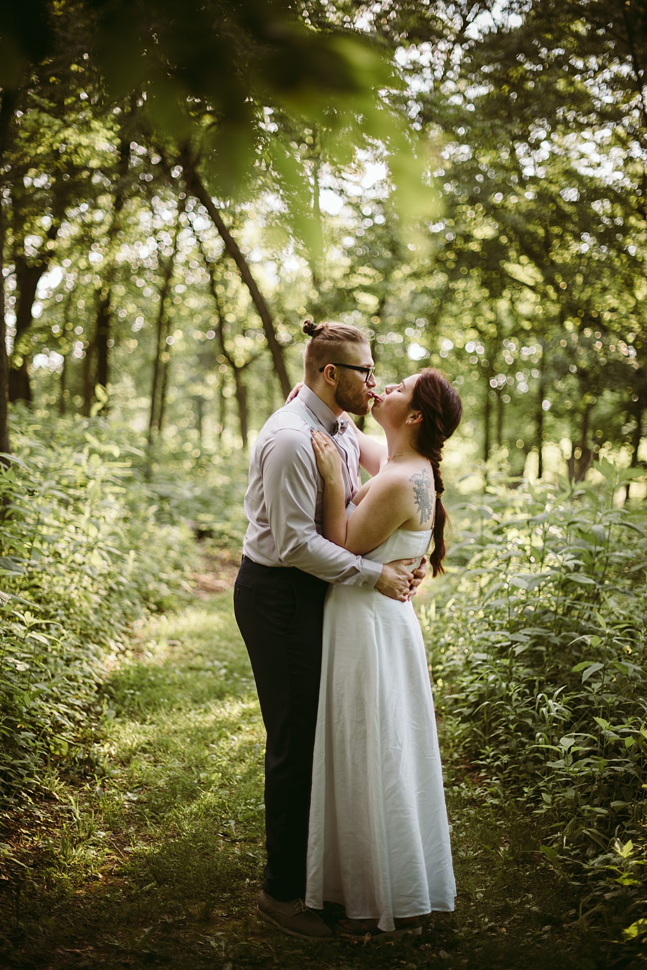 Chicago Area Engagement Session, Engagement Session with a Dog, Nature Center Engagement