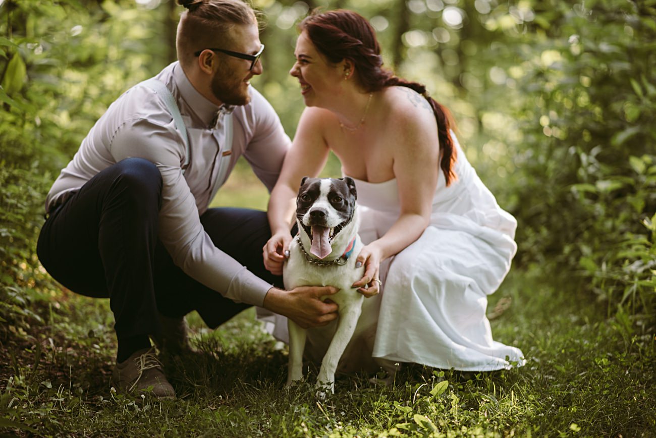 Chicago Area Engagement Session, Engagement Session with a Dog, Nature Center Engagement