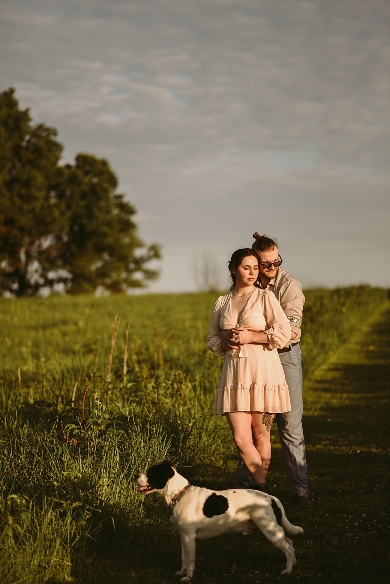 Chicago Area Engagement Session, Engagement Session with a Dog, Nature Center Engagement