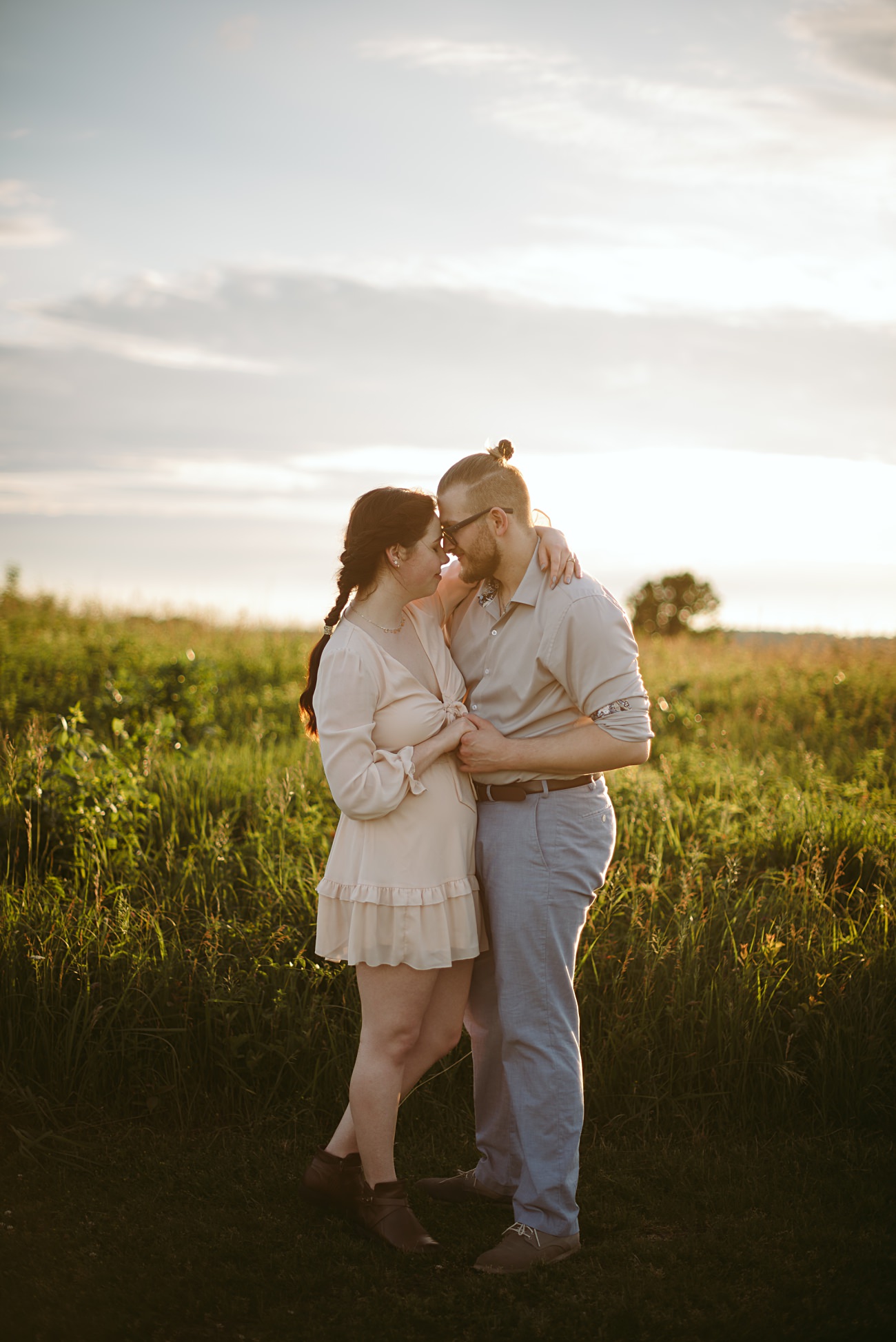 Chicago Area Engagement Session, Engagement Session with a Dog, Nature Center Engagement