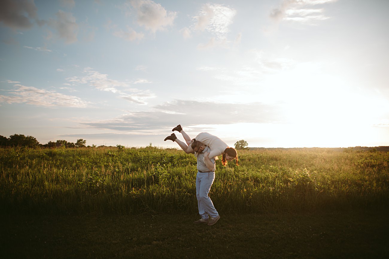 Chicago Area Engagement Session, Engagement Session with a Dog, Nature Center Engagement