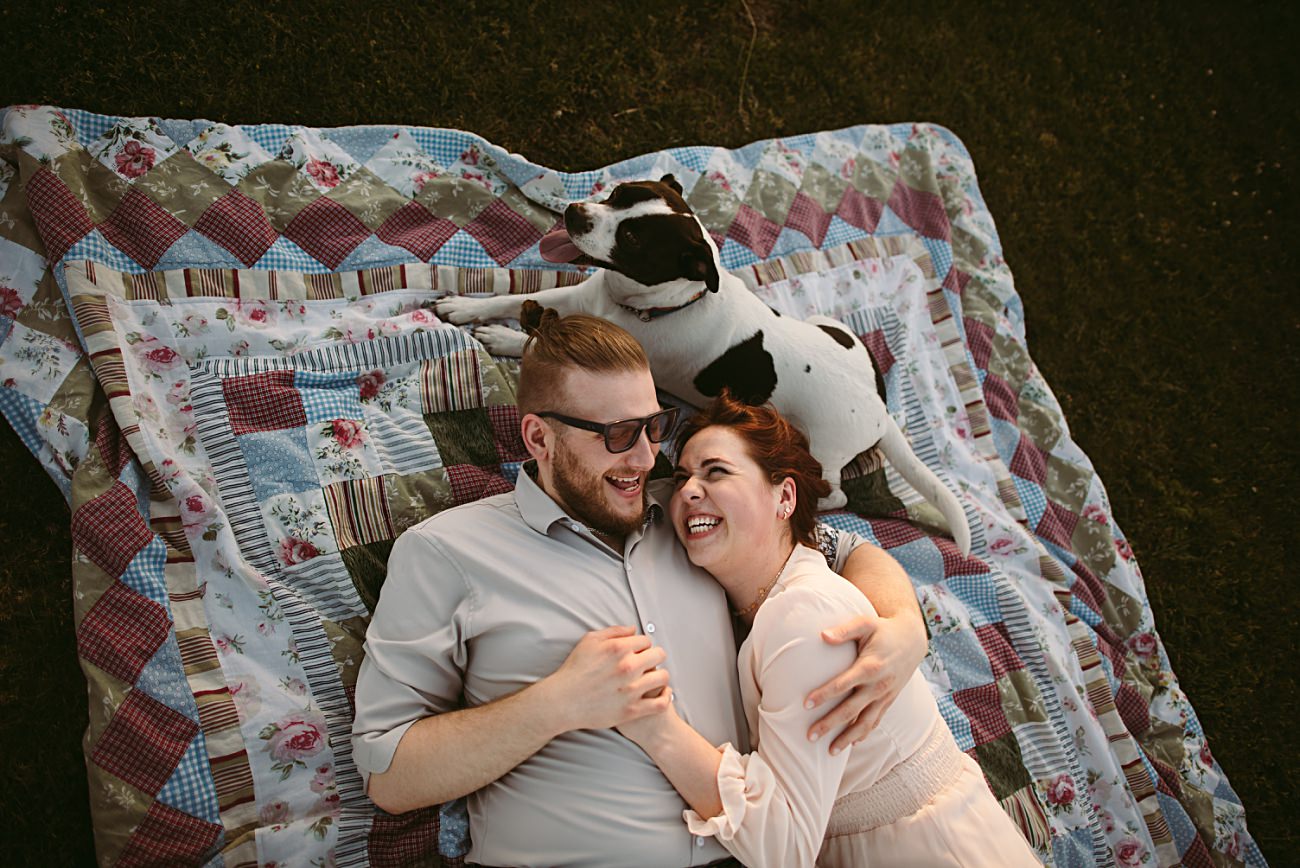 Chicago Area Engagement Session, Engagement Session with a Dog, Nature Center Engagement