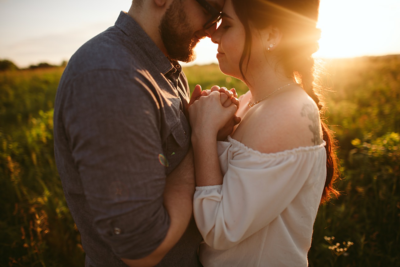 Chicago Area Engagement Session, Engagement Session with a Dog, Nature Center Engagement