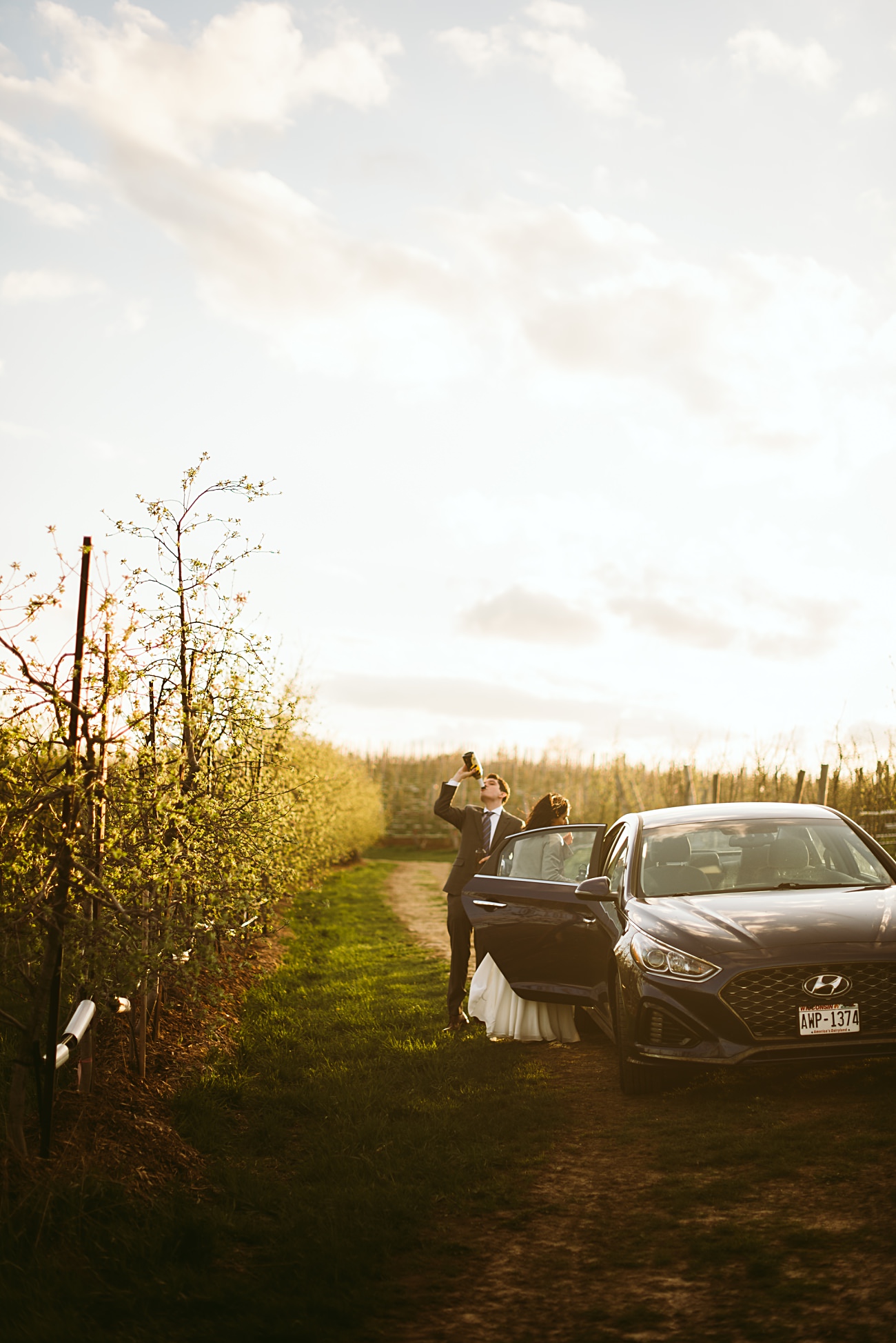 Elopement Wisconsin at Apple Orchard, Where to Elope in Wisconsin
