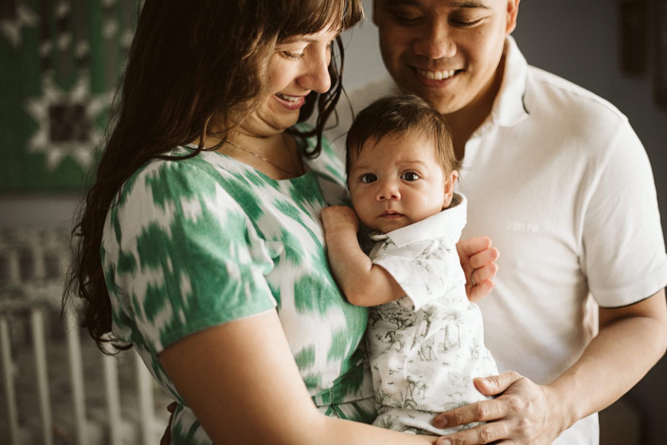 at home newborn photo session