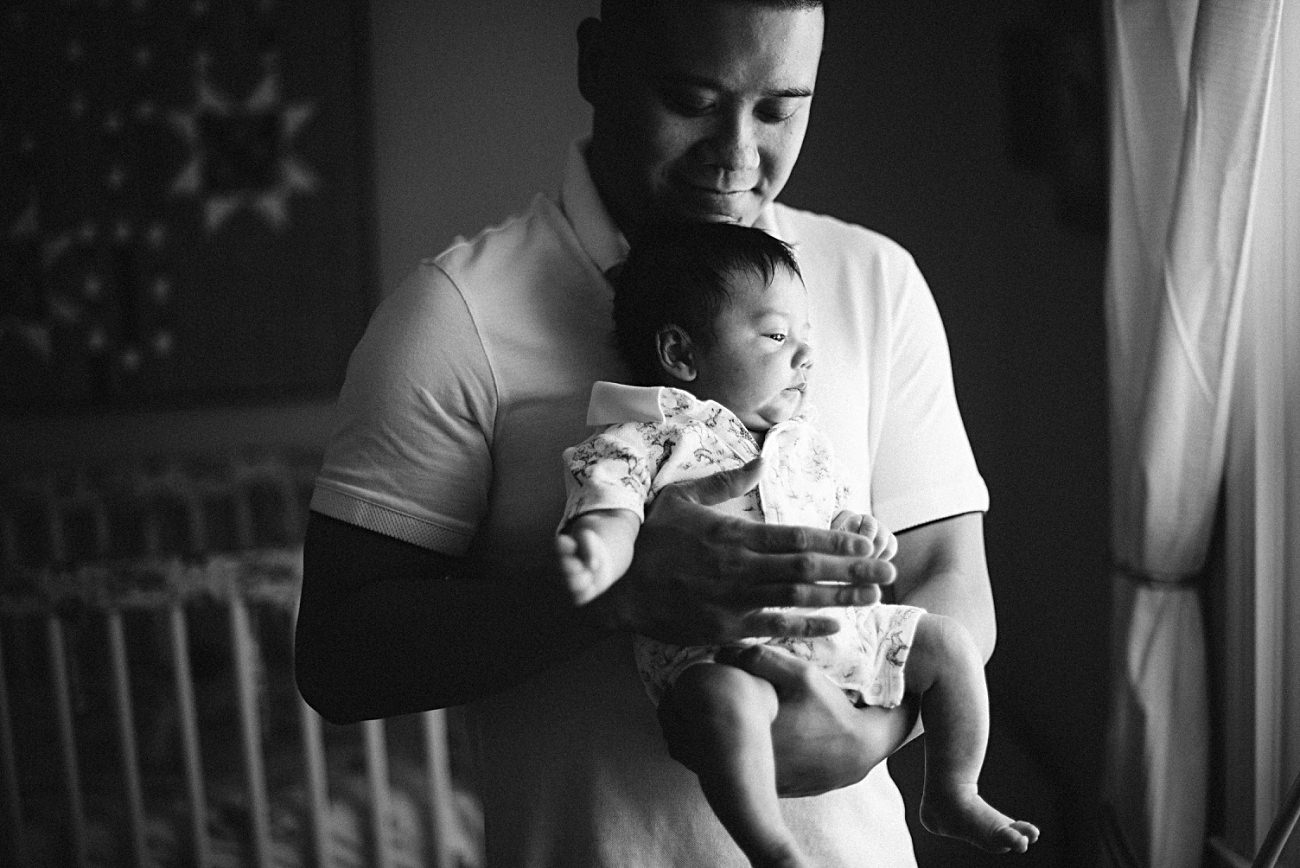 at home newborn photo session