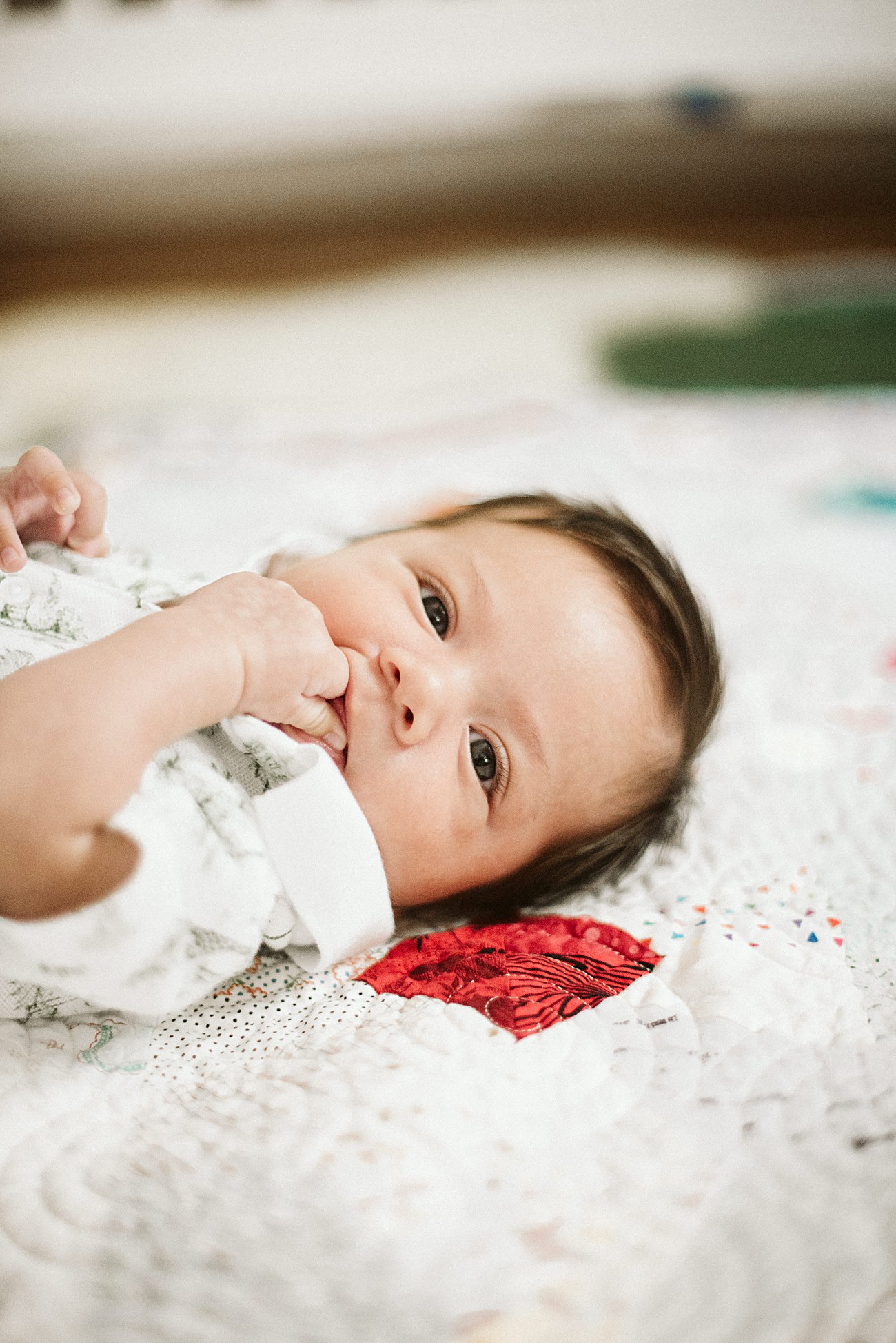 at home newborn photo session