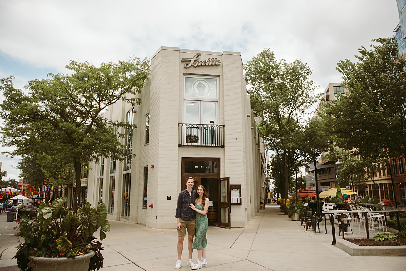 Madison Proposal Photography at Lucille's