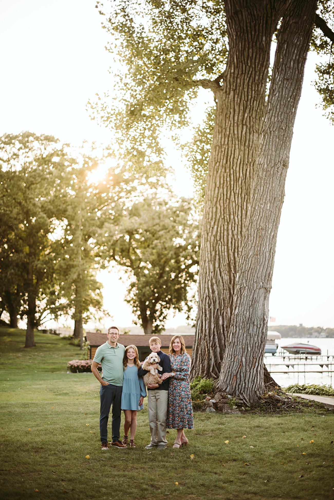 Family Session in McFarland, Lakeside at home family session