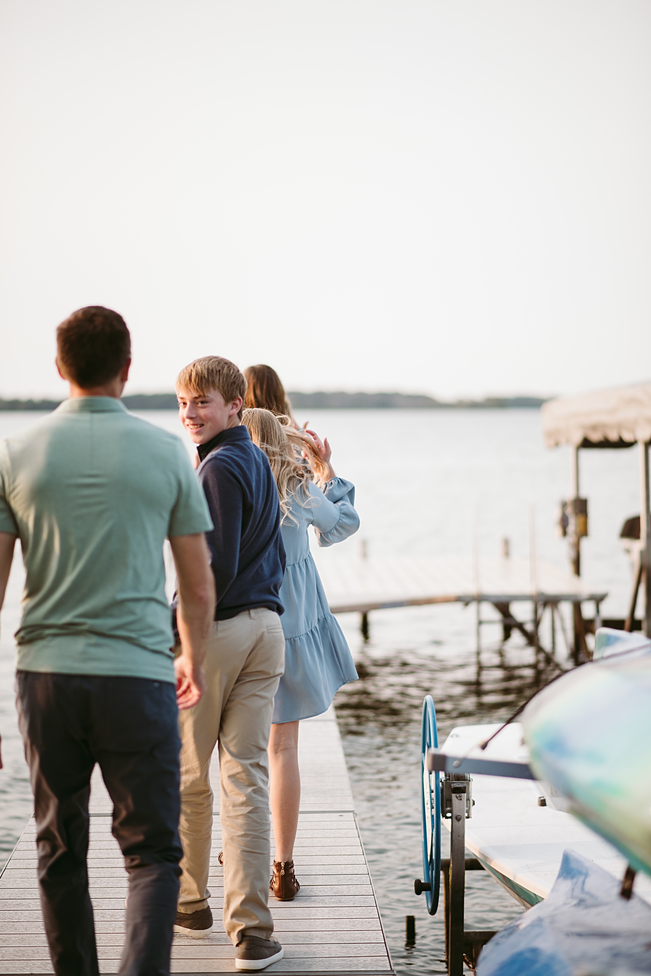 Family Session in McFarland, Lakeside at home family session