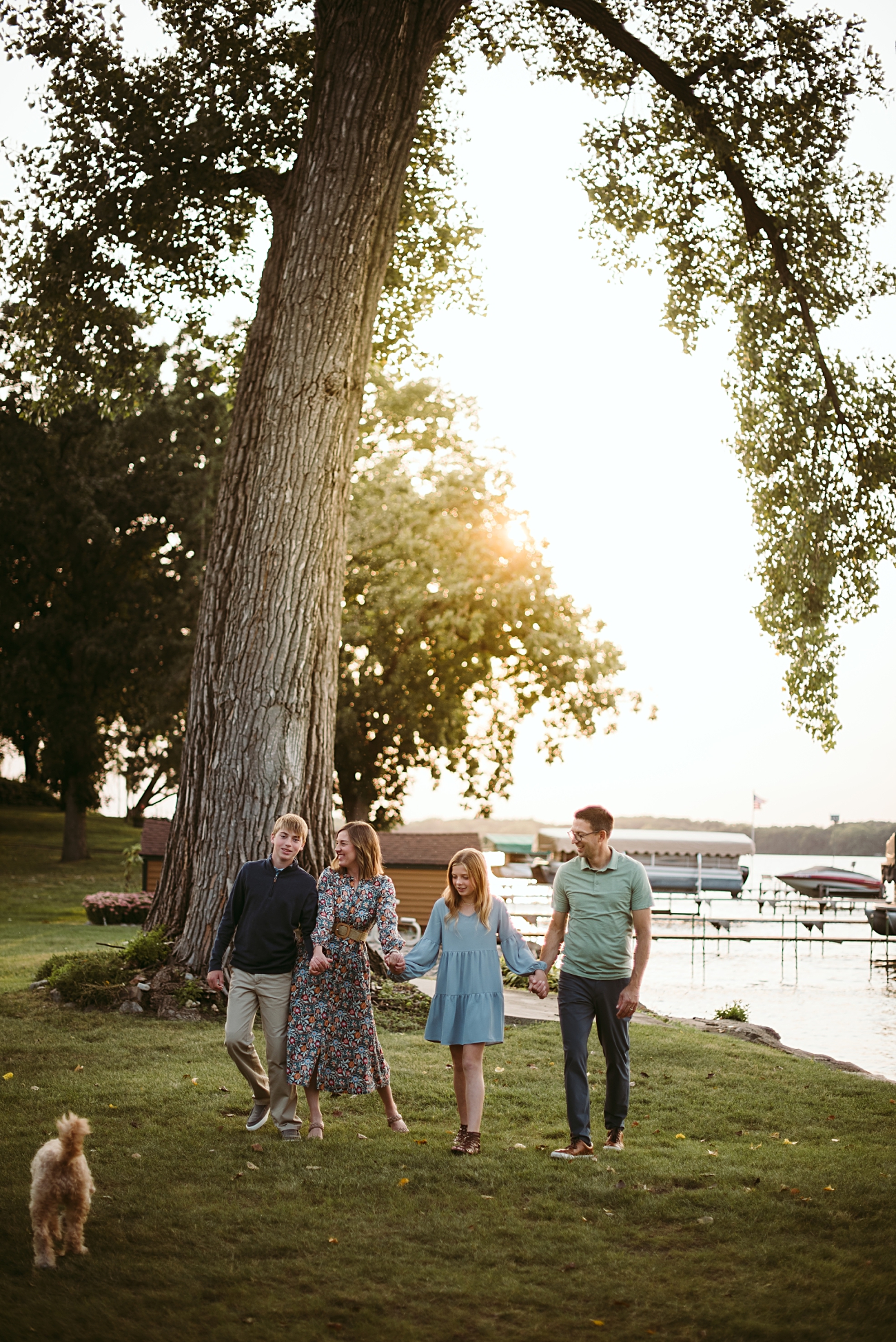 Family Session in McFarland, Lakeside at home family session