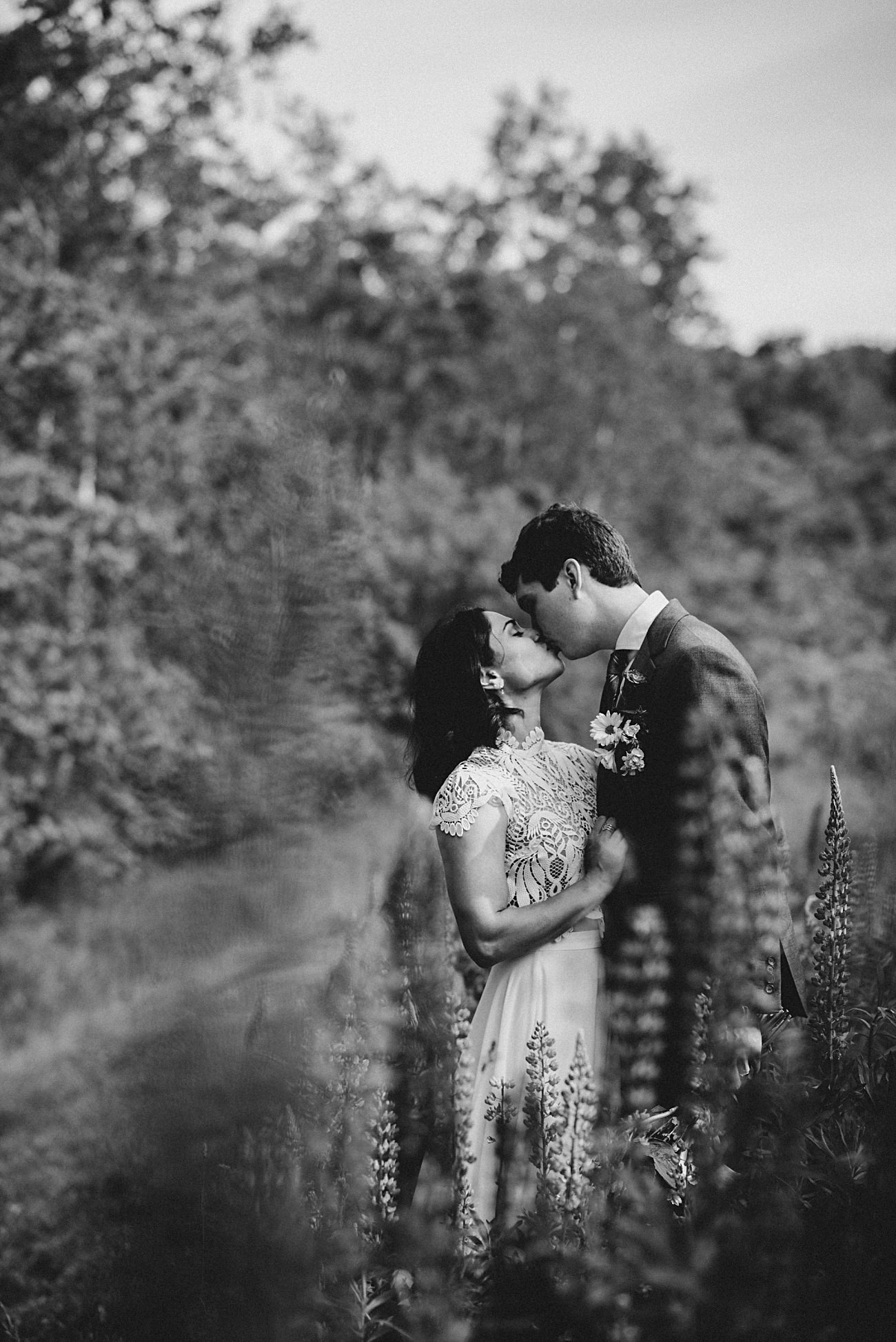 State Park Elopement at Governor Dodge, Lupine Field Elopement photos - Natural Intuition Photography