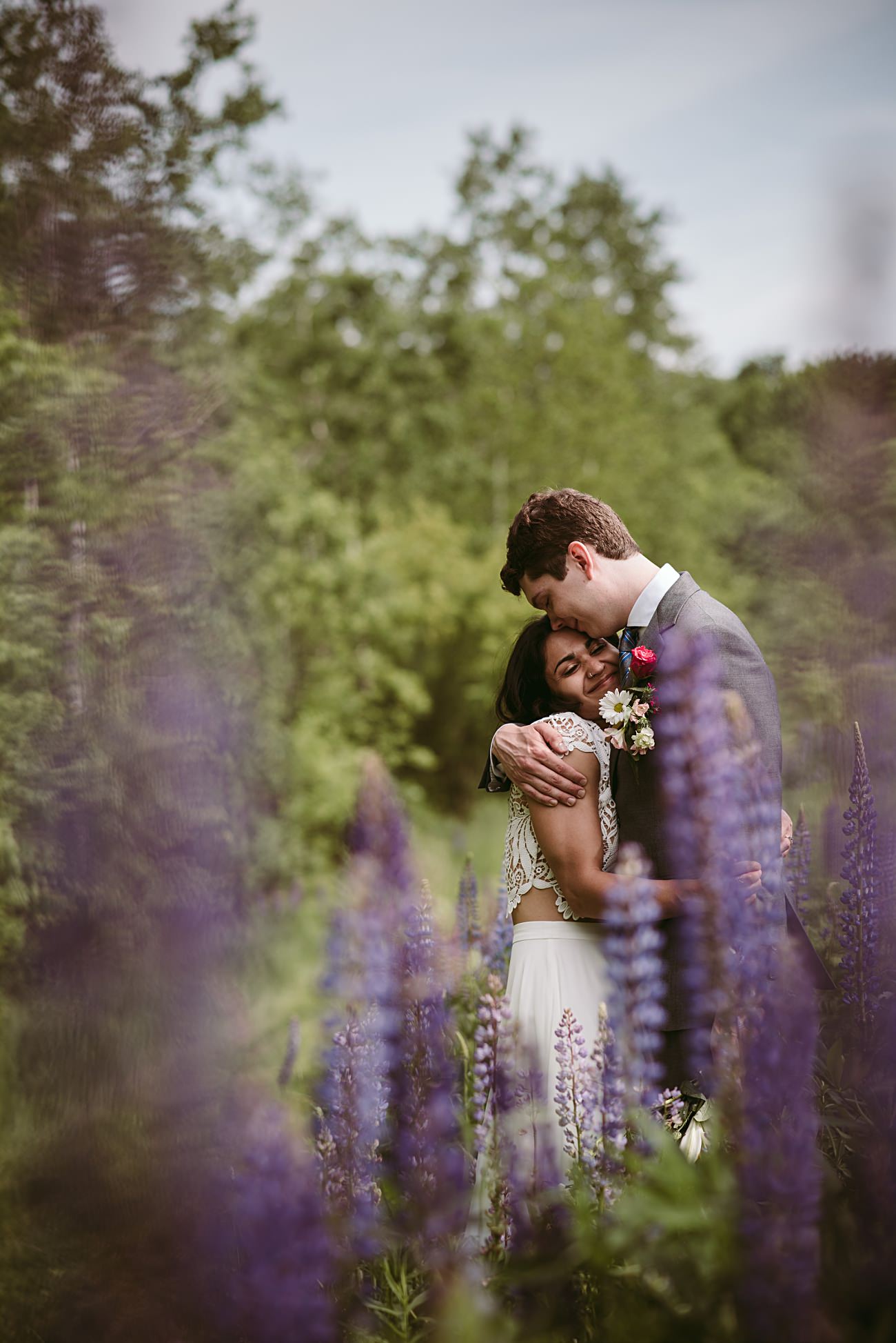 State Park Elopement at Governor Dodge, Lupine Field Elopement photos - Natural Intuition Photography