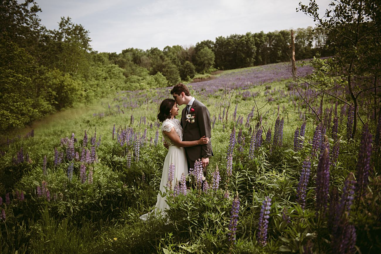 State Park Elopement at Governor Dodge, Lupine Field Elopement photos - Natural Intuition Photography