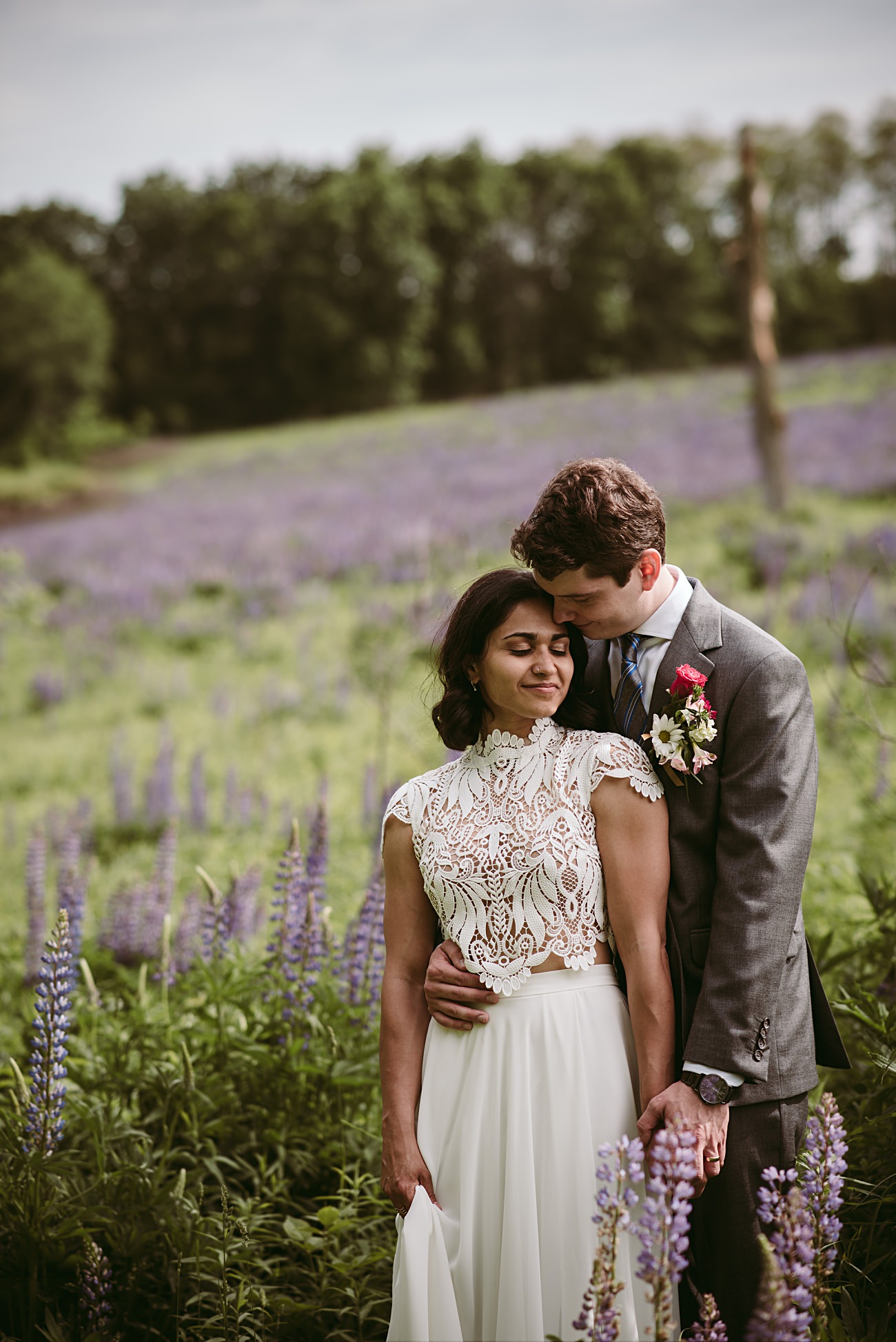State Park Elopement at Governor Dodge, Lupine Field Elopement photos - Natural Intuition Photography